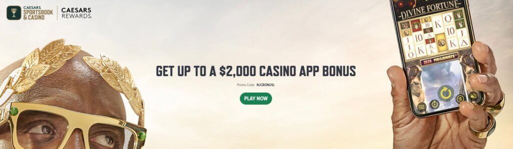 Caesars up to $2,000 Welcome Bonus