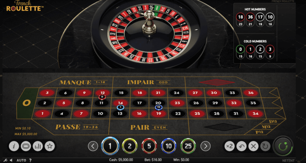 Golden Nugget french roulette