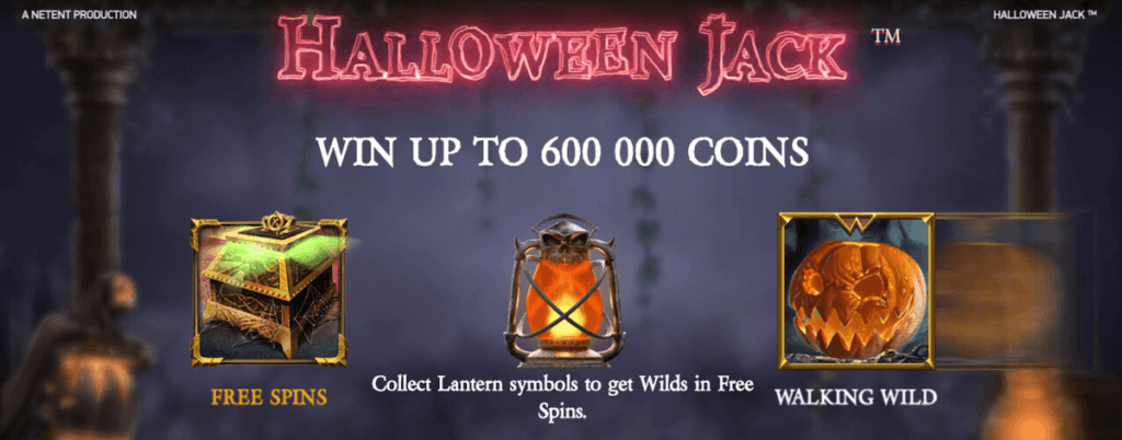 Win up to 600,000 coins in Halloween Jack with free spins, wilds, and more.