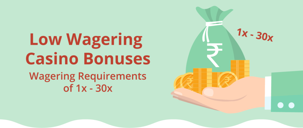Low wagering Bonus infographic