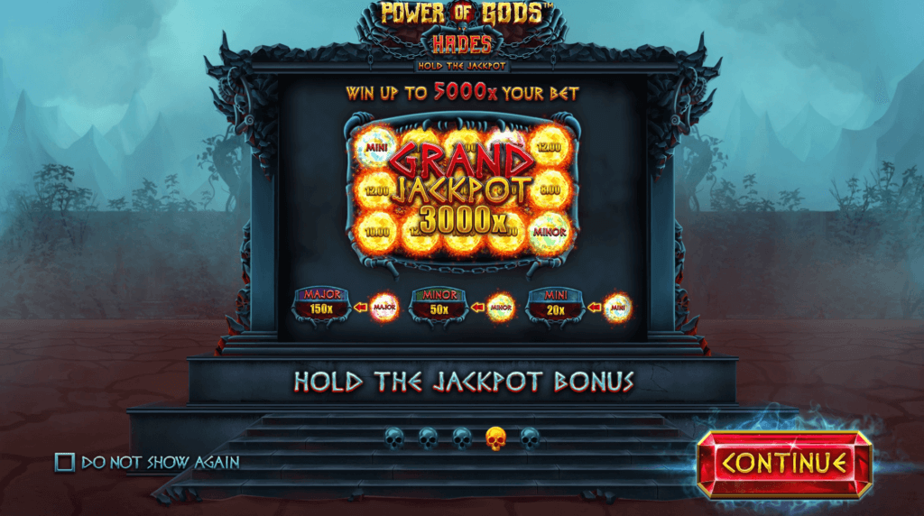 Power of Gods: Hades Hold the Jackpot Bonus