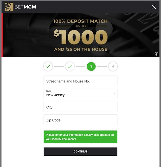 BETMGMRegistration 3 NJCasino