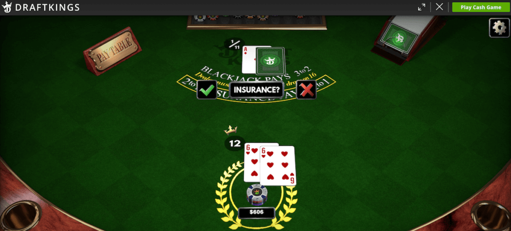 Play American Blackjack at DraftKings