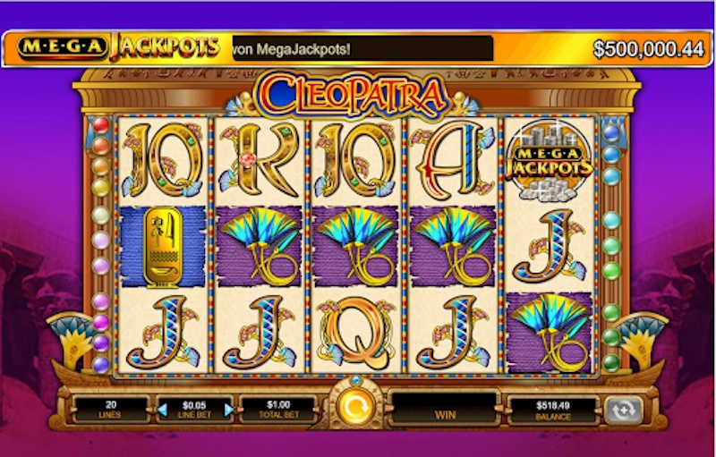 Cleopatra Mega Jackpots bonus