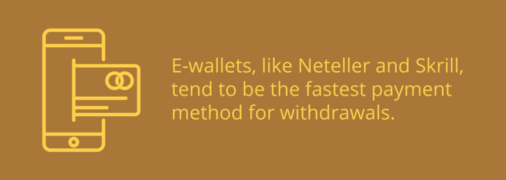 ewallets with the fastest withdrawal times. 