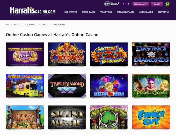 Harrah's Casino Game Selection