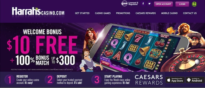 Harrah's Casino Welcome Bonus Offer