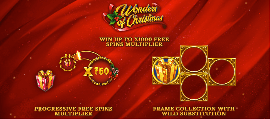 Wonders of Christmas slot welcome page