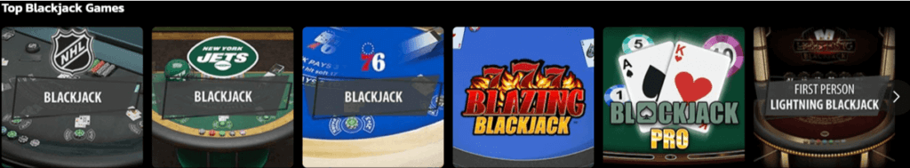 BetMGM Blackjack Games