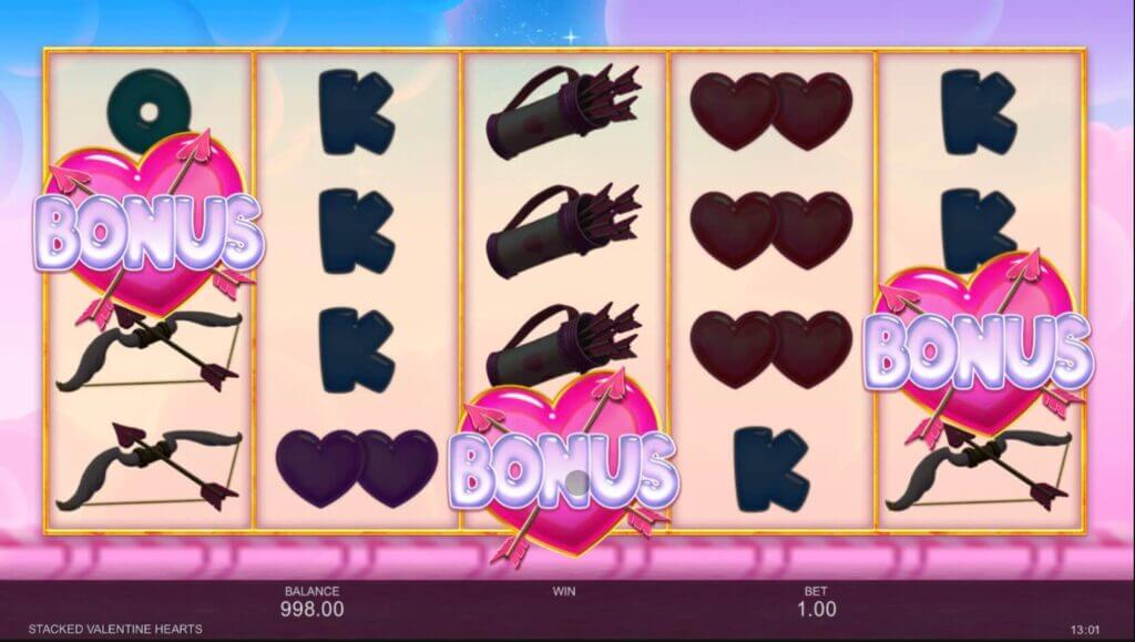Stacked Valentine Hearts Free Spins Activate