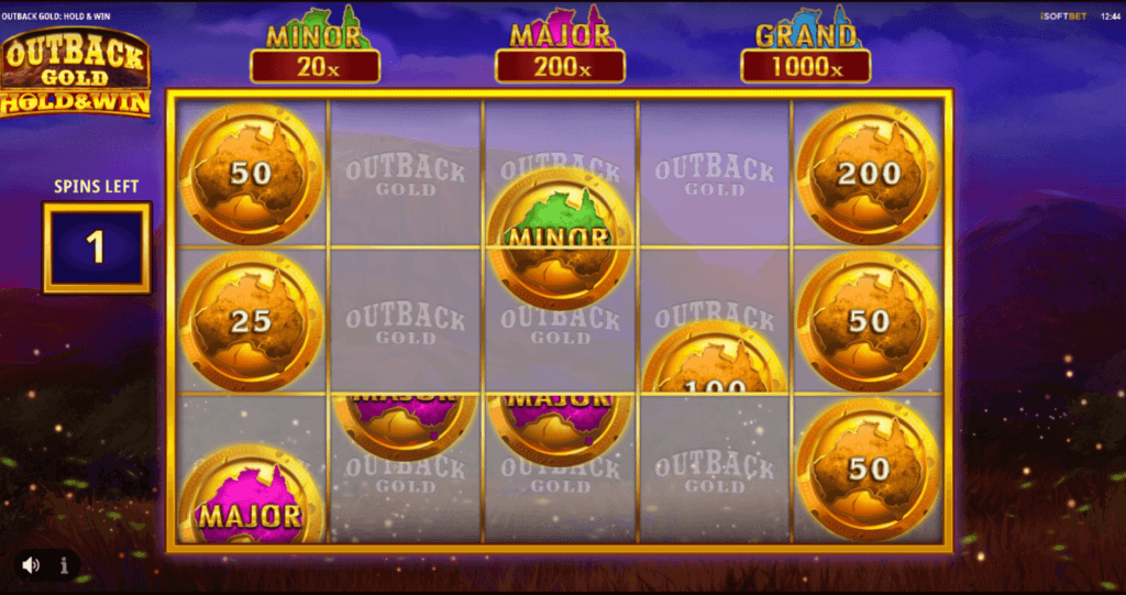 Outback Gold Hold and Win slot