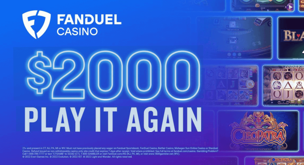FanDuel Casino Play it Again Bonus $2,000