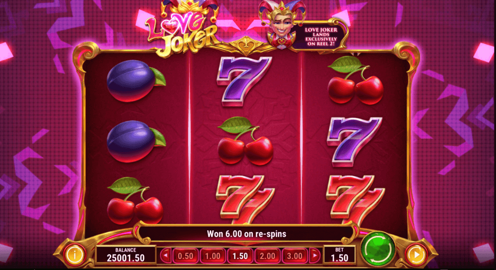 Love Joker Slot main game