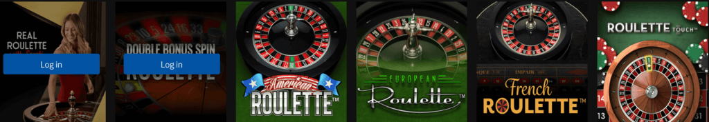 Betway Casino Roulette games