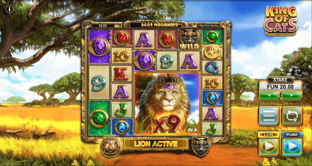 King of Cats Megaways slot max payout