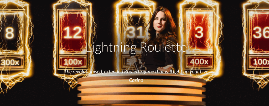 Lightning Roulette live Evolution