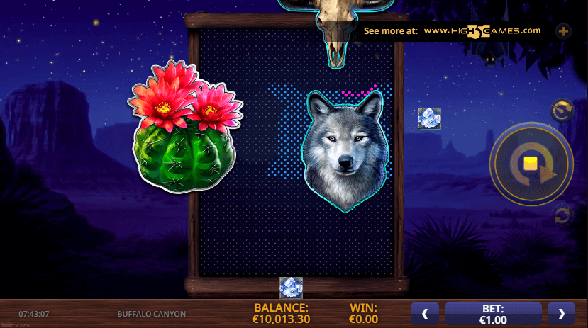 Buffalo Canyon Slot base game