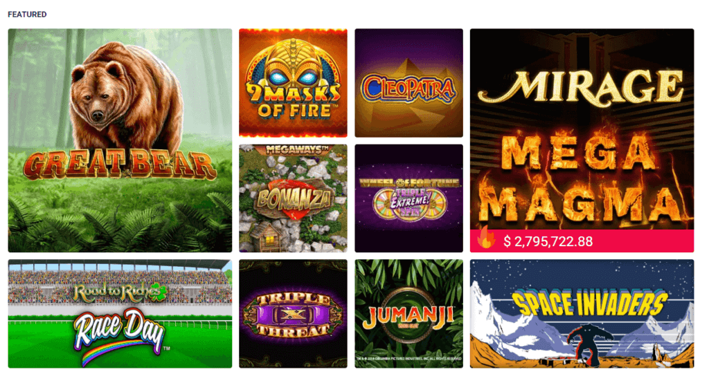 PartyCasino Slots Page