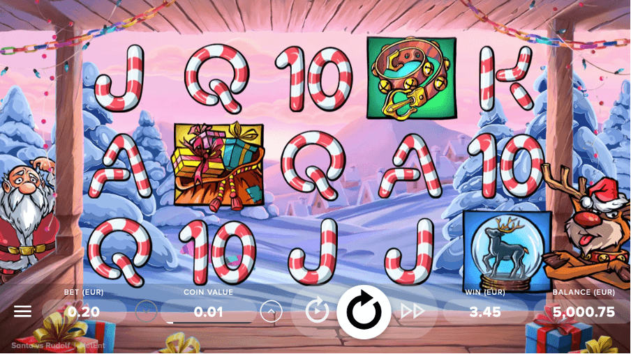 Santa vs. Rudolph slot from NetEnt 