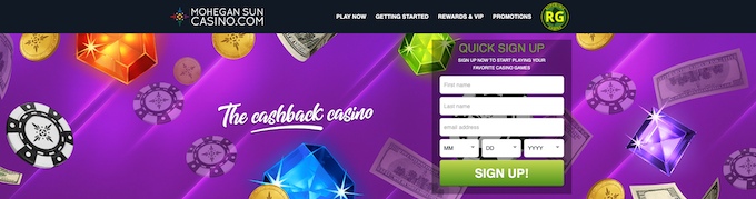 casino registration Mohegan Sun Online Casino NJ Sign Up