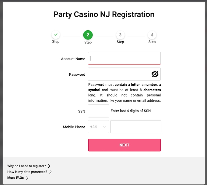 PartyCasinoRegistration NJCasino 2