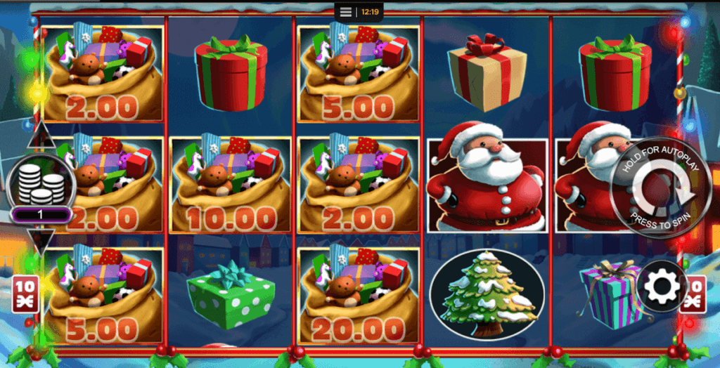 Win Big with Santa's Sack symbols in Christmas Cash Pots