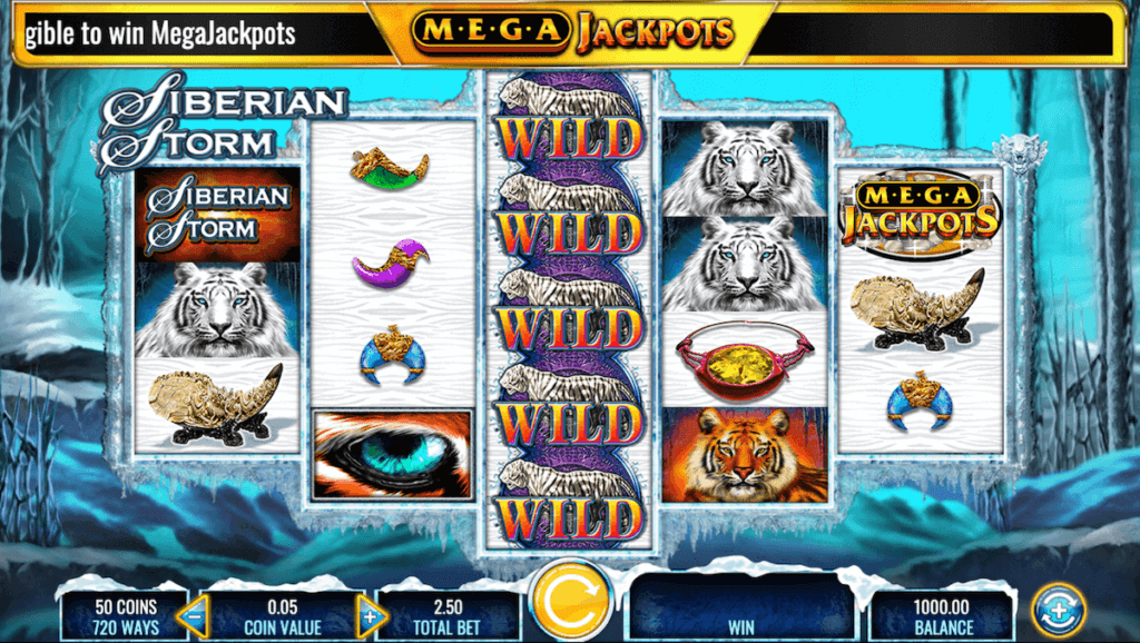 Siberian Storm Mega Jackpots online slot